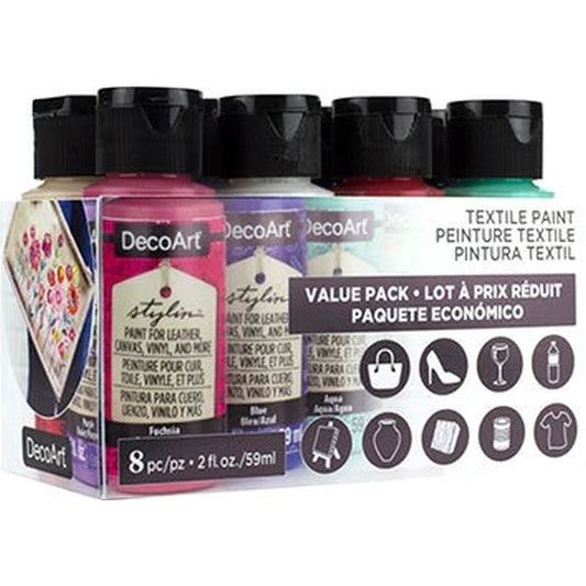 DecoArt 8 Colour DecoArt Stylin' Value Pack