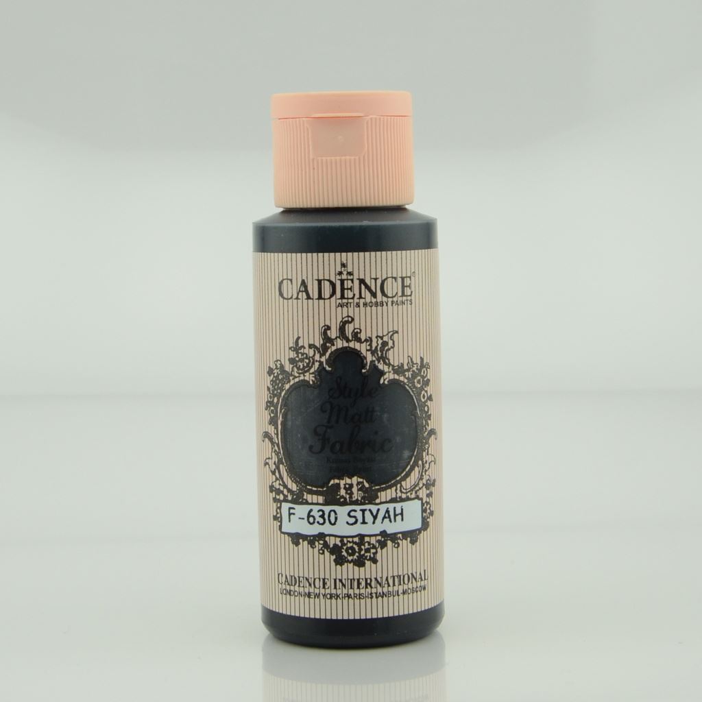 Black 59 ml Style Matt Fabric Paint