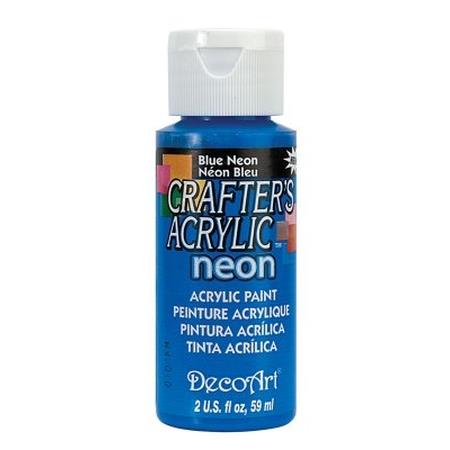 DecoArt Blue Neon Crafters Acrylic 2oz