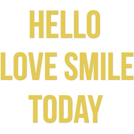 Decorative Dies Block Words