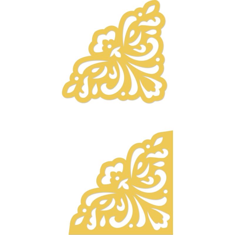 Decorative Die Flourish Corners