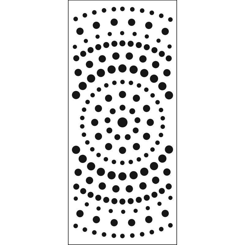 Slimline Stencil Concentric Circles
