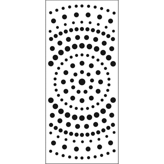 Slimline Stencil Concentric Circles