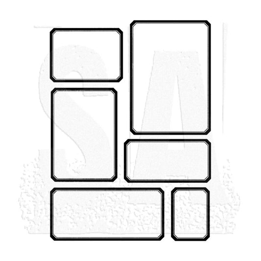 Tim Holtz - Label Frames- Stamp