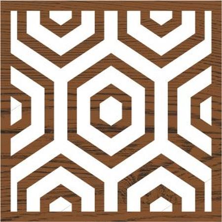 Medium Hex Honeycomb Block Printing Stamp