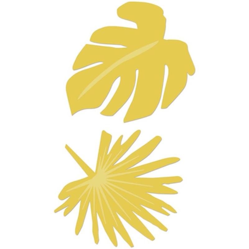 Decorative Die Tropical Leaves