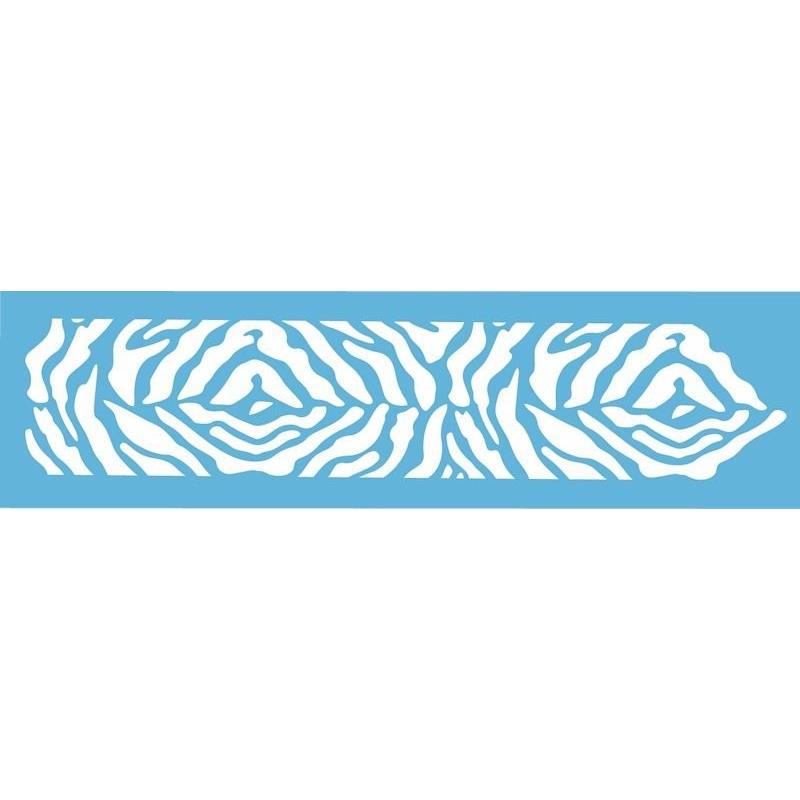 Zebra Border Stencil
