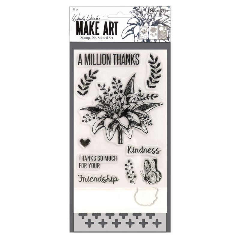 Wendy Vecchi Stamp Die Stencil Set A Million Thanks