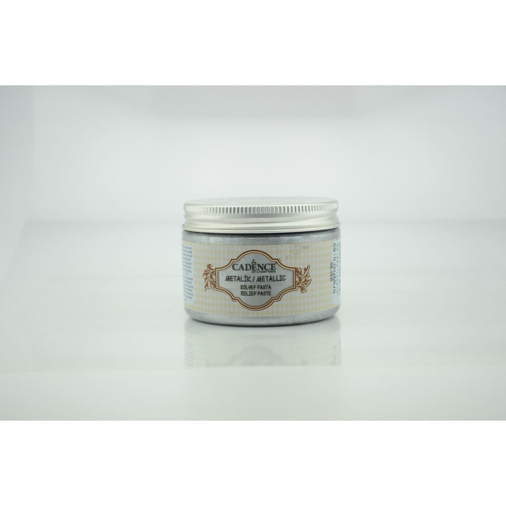 Silver 150 ml Metallic Relief Paste