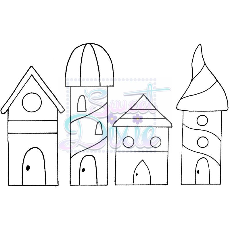 LM Zendoodle Houses A6