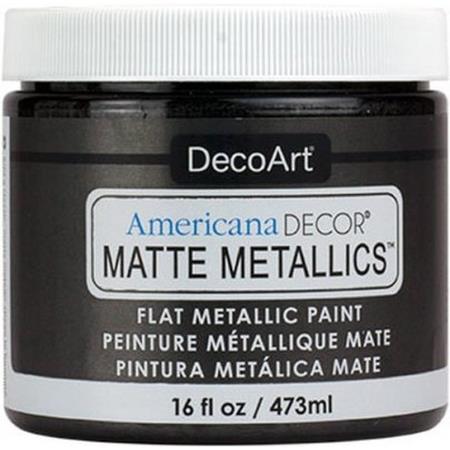 DecoArt Charcoal Matte Metallics 16oz