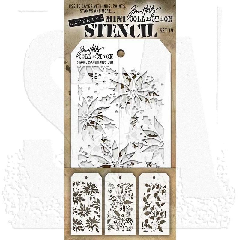Tim Holtz - Mini Stencil Set 19