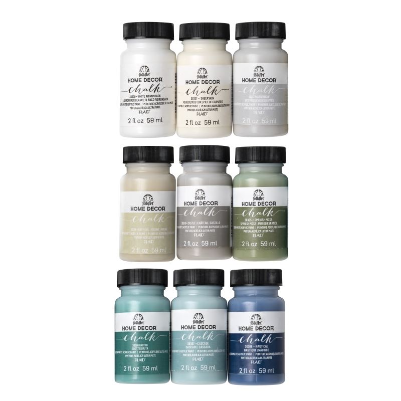 9 Colour Home Decor Chalk FolkArt Assortment
