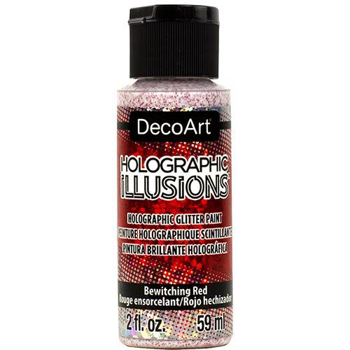 DecoArt Bewitching Red Holographic Illusion 2oz