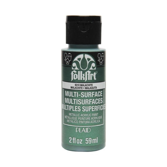 Malachite Green Metallic Multi-Surface FolkArt 2oz
