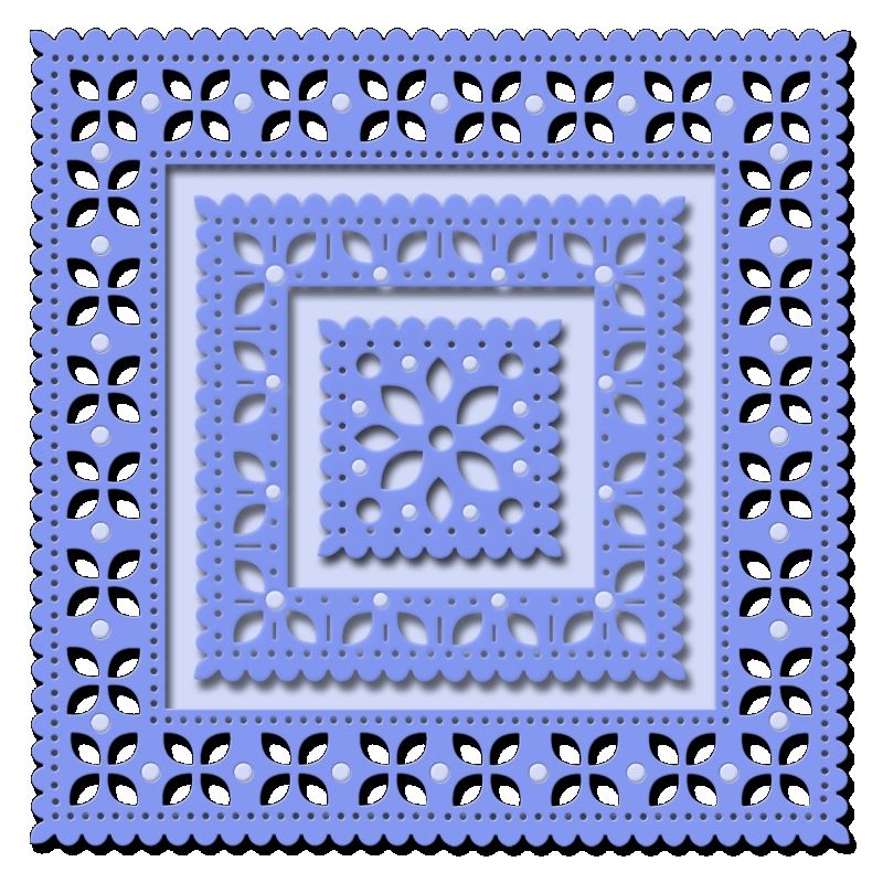 SD Embroidery Style Frame Sweet Dixie Cutting Die