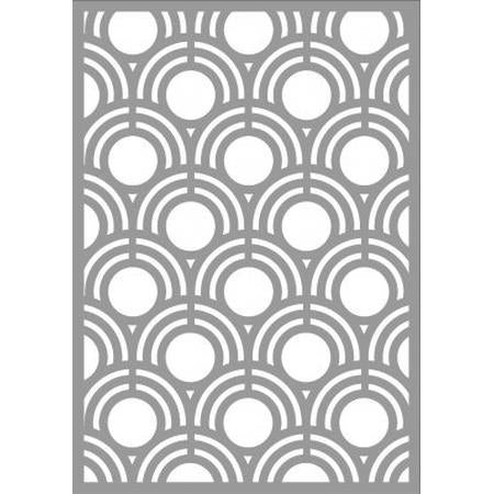 A5 Abstract Mask Stencil