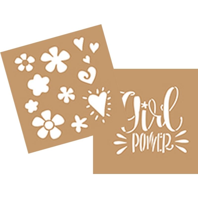 DecoArt Girl Power Stencil