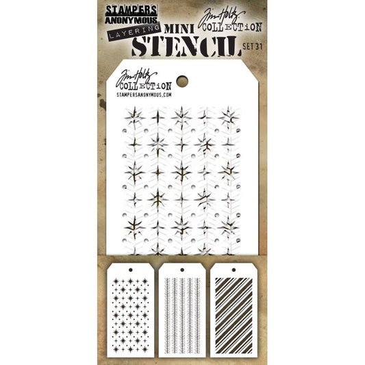 Tim Holtz - Mini Stencil Set 31