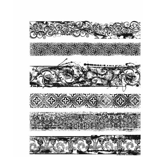 Tim Holtz - ECLECTIC EDGES Cling Stamps