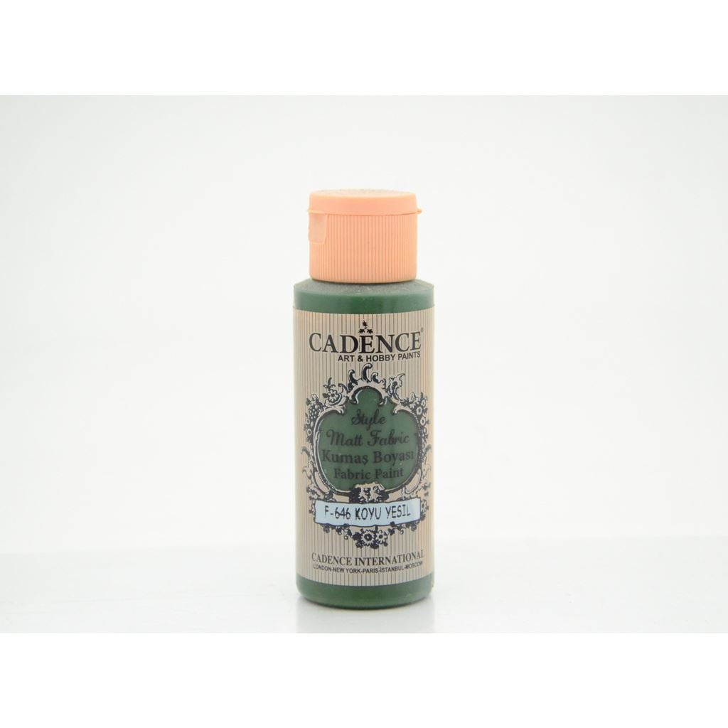 Dark Green 59 ml Style Matt Fabric Paint