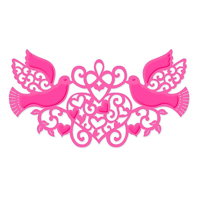 SD Doves & Hearts Sweet Dixie Cutting Die