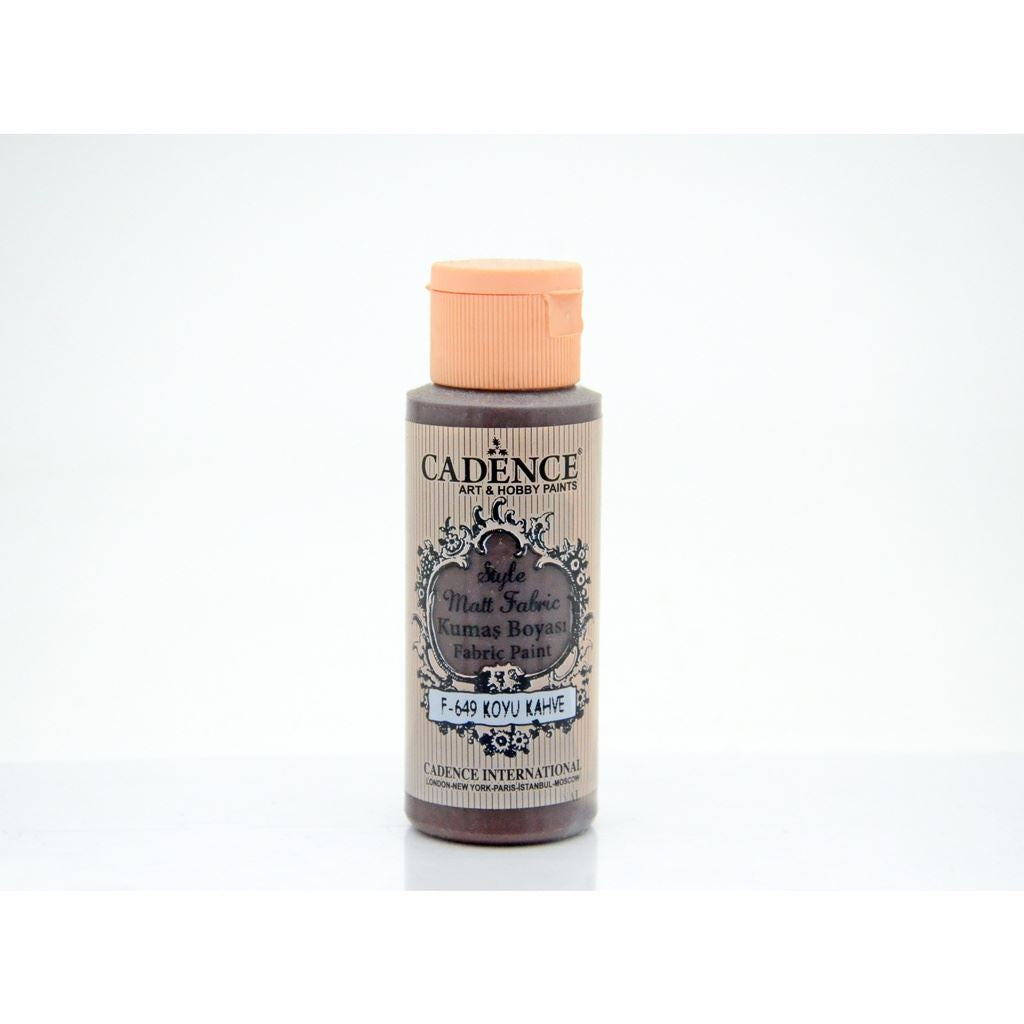 Dark Brown 59 ml Style Matt Fabric Paint