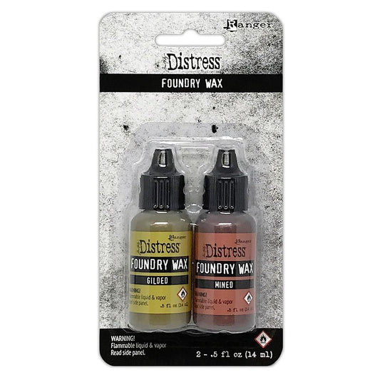 Tim Holtz Distress Foundry Wax Kit - Gilded/Mined