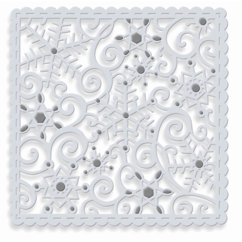 SD Sparkling Snowflakes Square Sweet Dixie Cutting Die