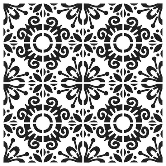 12x12 Stencil Fantasy Tile