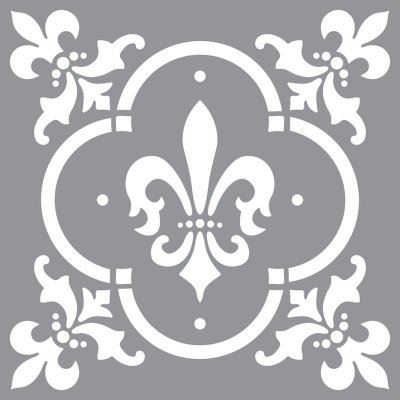 DecoArt Fleur de Lis Tile Stencil