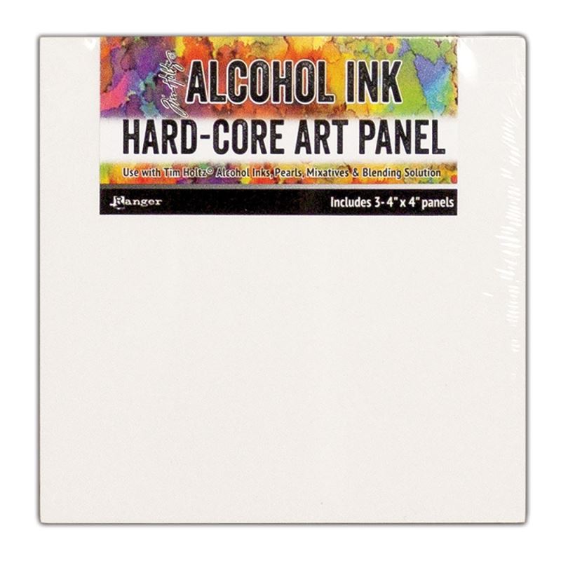 Tim Holtz - Hard Core Art Panels 4" x 4" Pack of 3