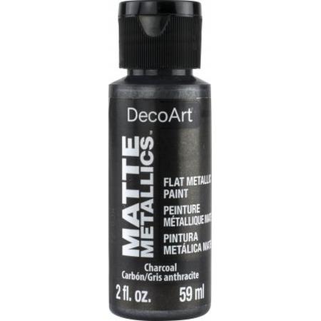 DecoArt Charcoal Matte Metallics 2oz
