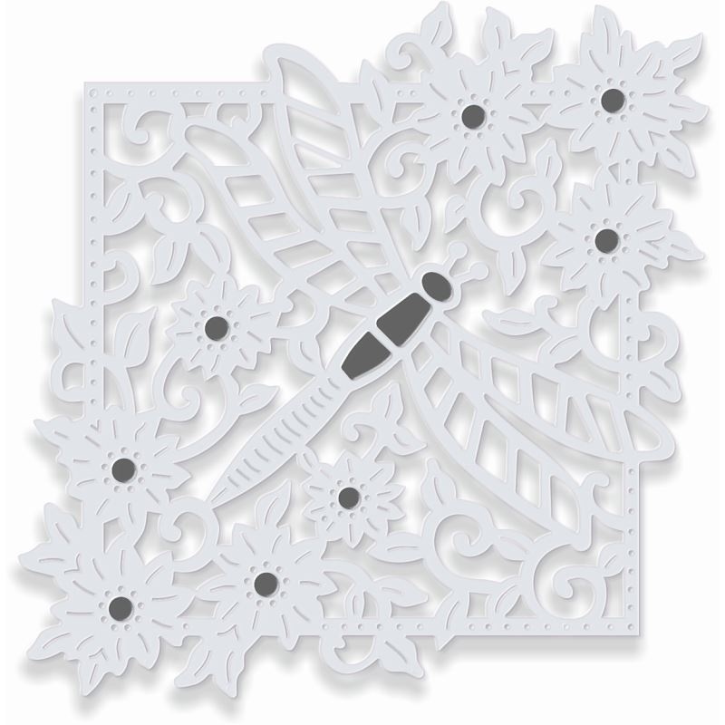 SD Dragonfly Square Sweet Dixie Cutting Die