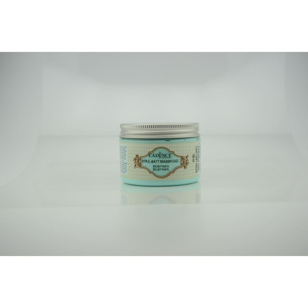 Light Mint Green 150 ml Style Matt Shabby Chic Relief Paste