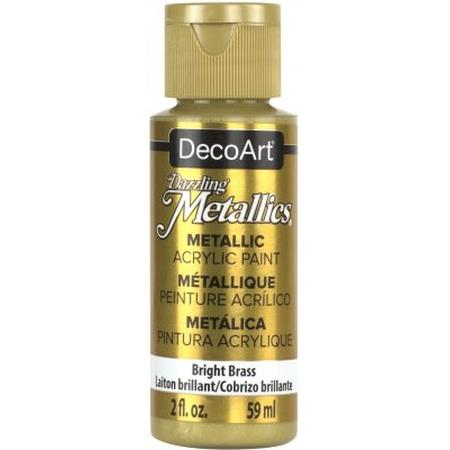 DecoArt Bright Brass Metallics 2oz