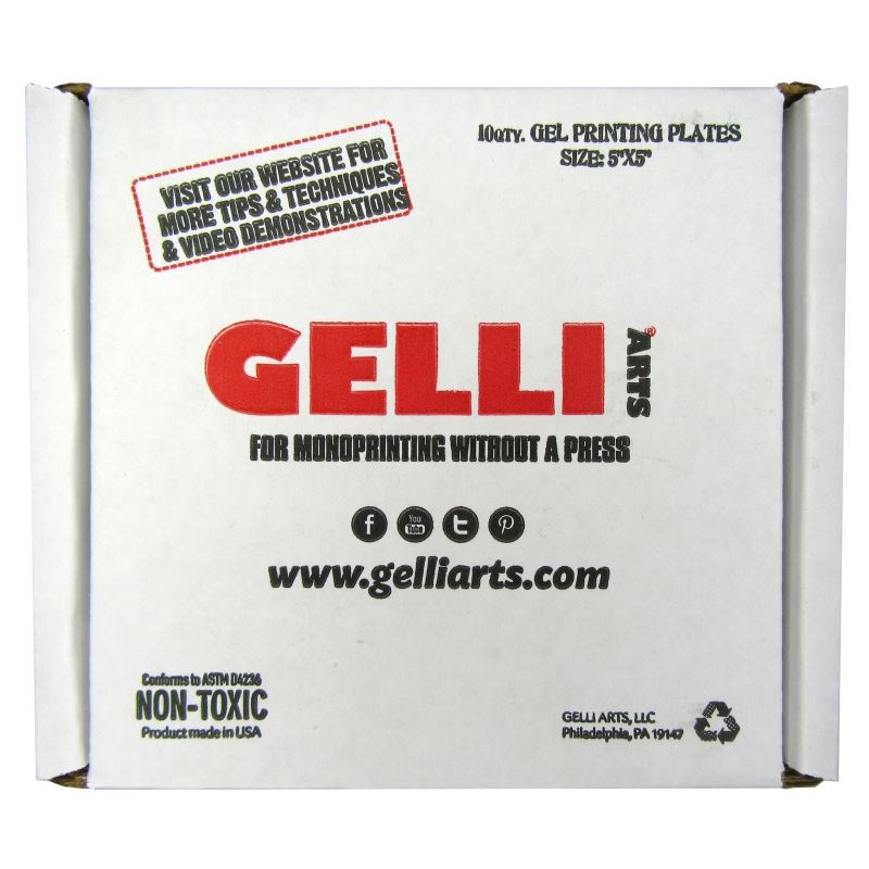 Gelli Arts 5x 5 Gel Printing Plate Class Pack (10 units) – Go