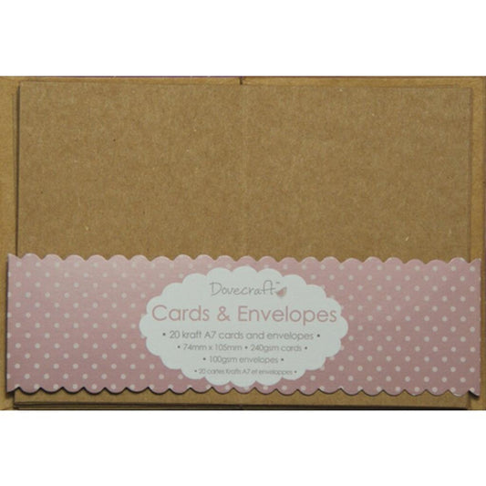 Mini Kraft Rectangle Card & Envelope