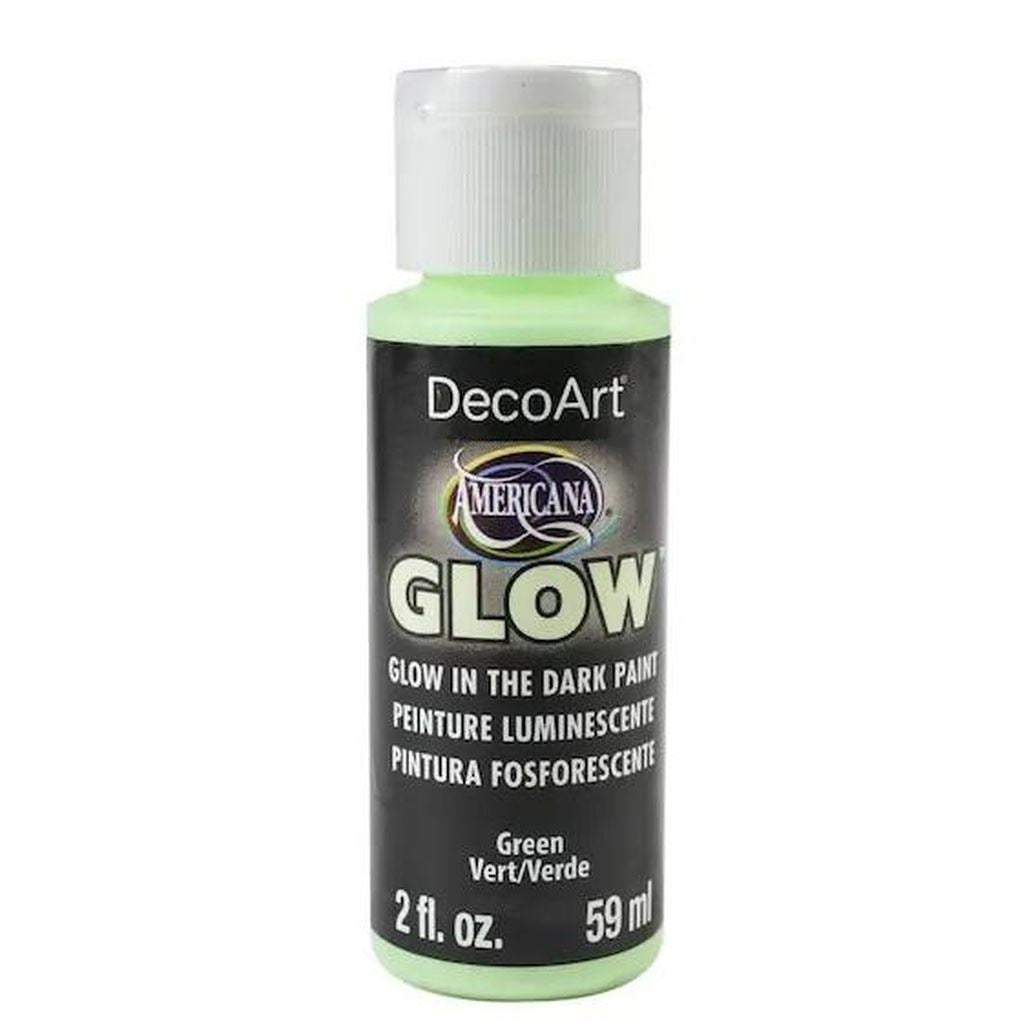 DecoArt Green Americana Glow Colours 2oz Paint