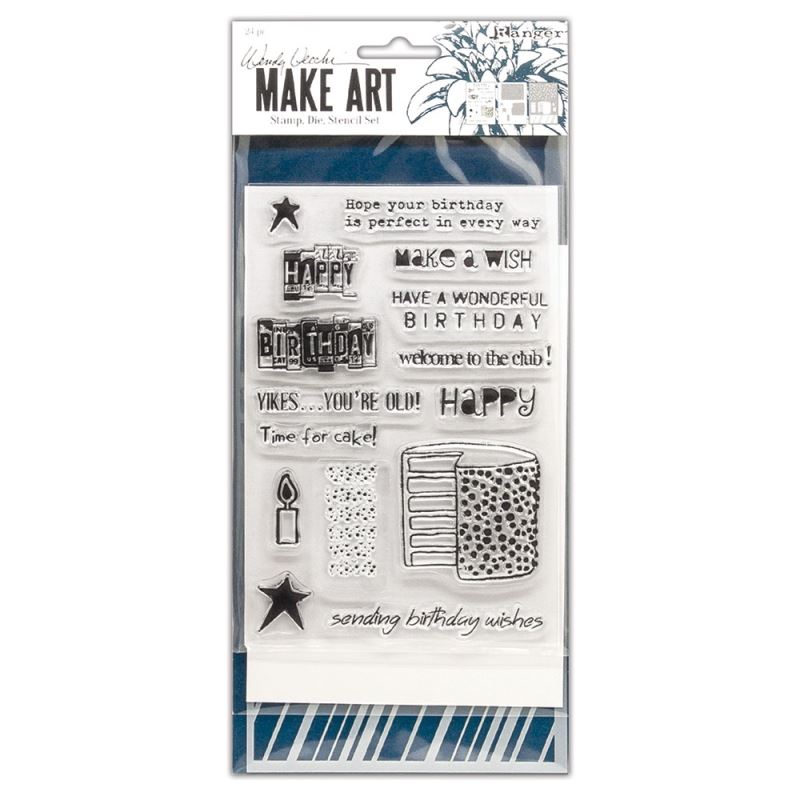 Wendy Vecchi Stamp Die Stencil Set Birthday Bash