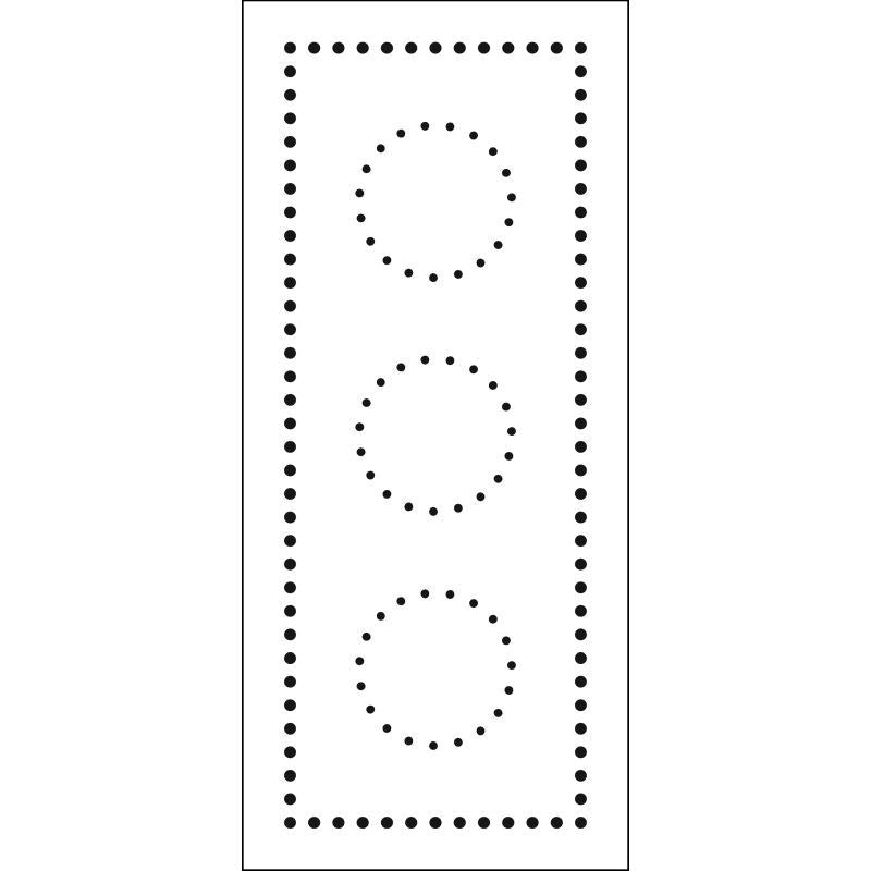 Slimline Stencil Dotted Circles