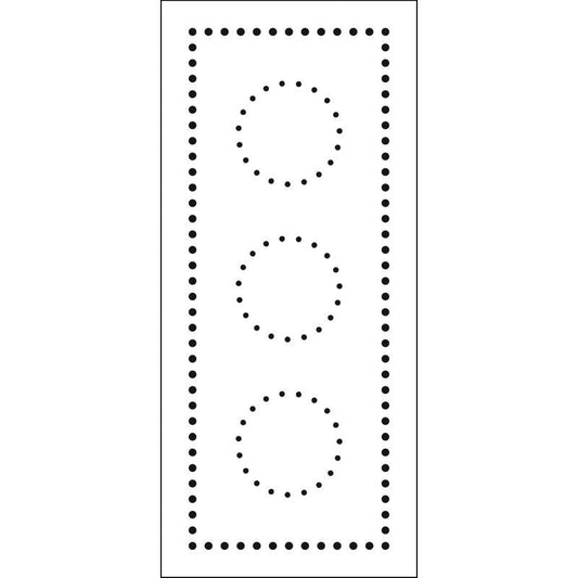 Slimline Stencil Dotted Circles