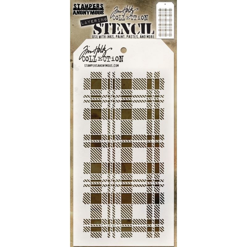Tim Holtz - Plaid, Layered Stencil