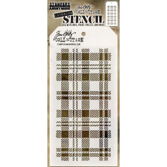 Tim Holtz - Plaid, Layered Stencil