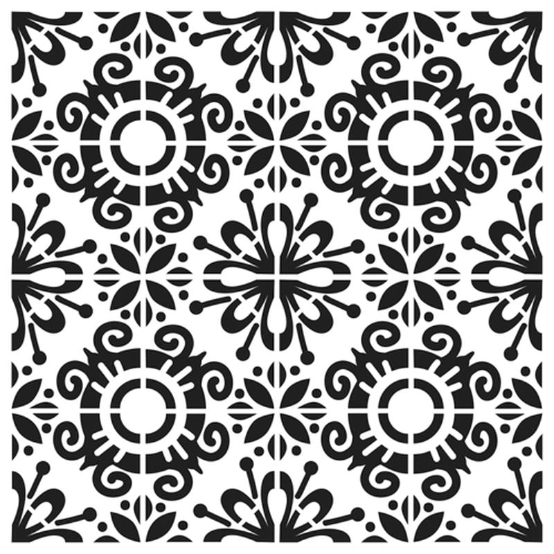 6x6 Stencil Fantasy Tile