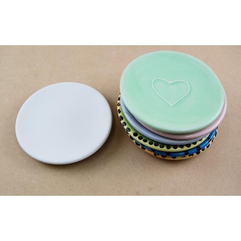 Coupe Plates – Bisque Blanks 13 cm – Box of 12