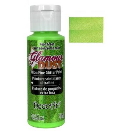 DecoArt Neon Green Glamour Dust