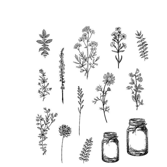 Tim Holtz - Flower Jar- Stamp