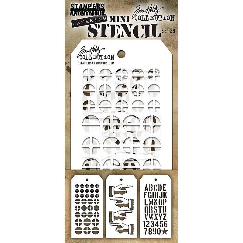Tim Holtz - Mini Stencil Set 29