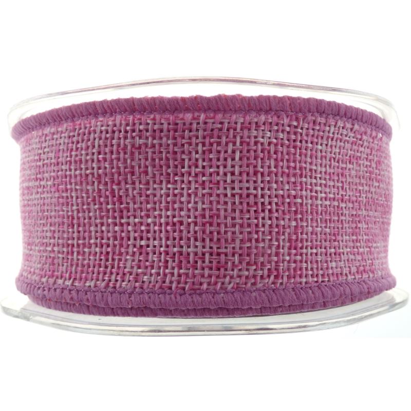 Wired Country Hessian Light Pink Ribbon No21 - 38mm x 10m